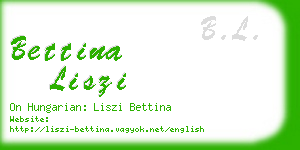 bettina liszi business card